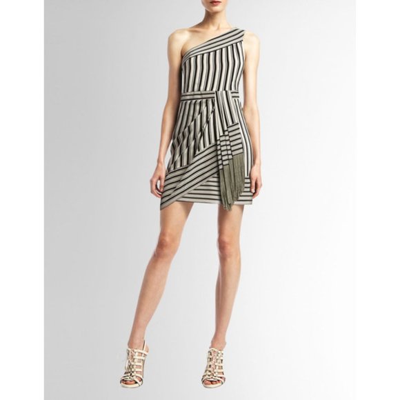BCBG MAXZRIA Stevie One Shoulder Dress - Picture 1 of 3